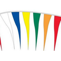 120' Stock Poly Pennants w/ 60 Per String